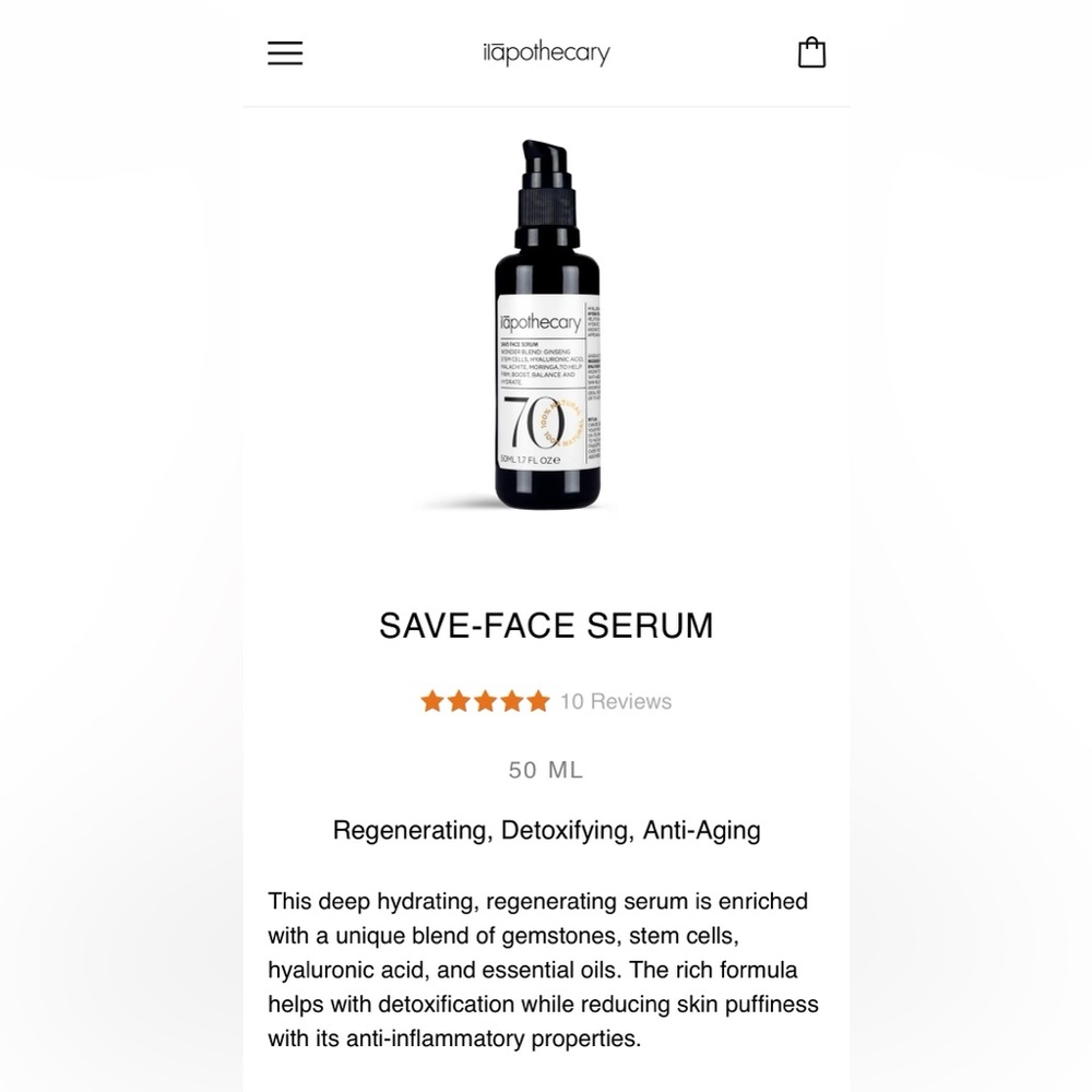 Ilapothecary Save Face Serum